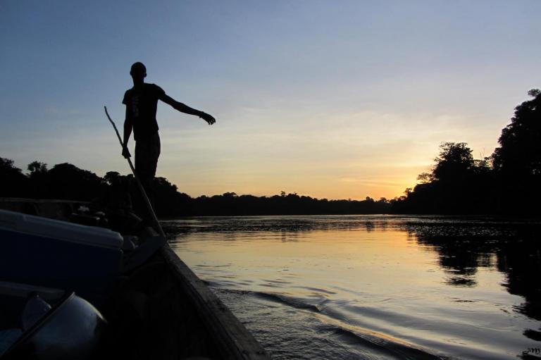 Couché de soleil et pêche