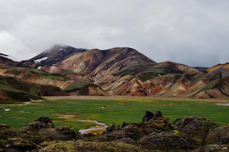 Hiking from landmannalaugar