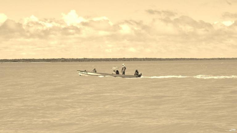 Pirogue de Yalimapo à Galibi