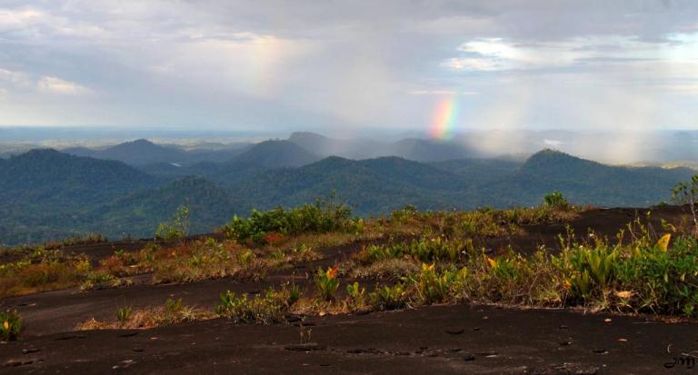 Arc en ciel sur la vallée de l'Alitany